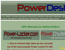 Tablet Screenshot of powerchutedesign.com